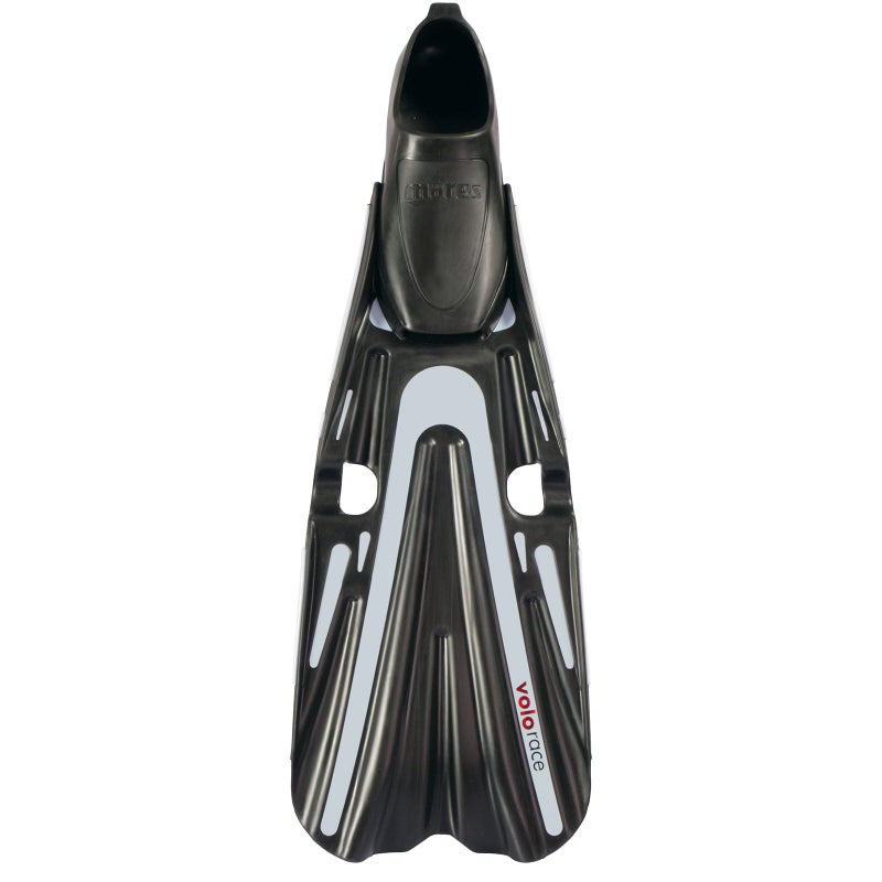 Mares Unisex Adults Volo Race Fins - Durable Versatile Swimming Flippers with Closed Anatomical Foot Pocket for Scuba Diving, Blue/Gray, 36 - Image 1